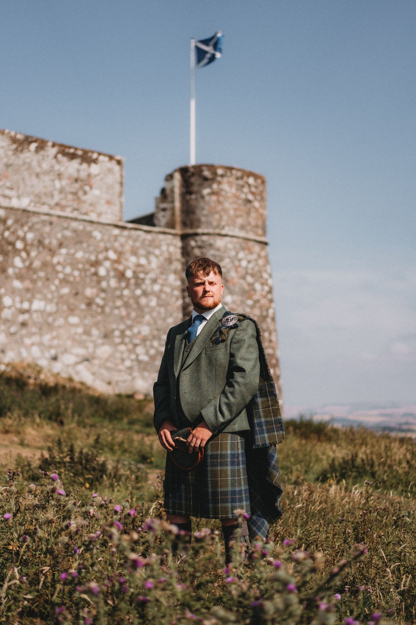 Scottish Borderland Weathered Hire Plaid