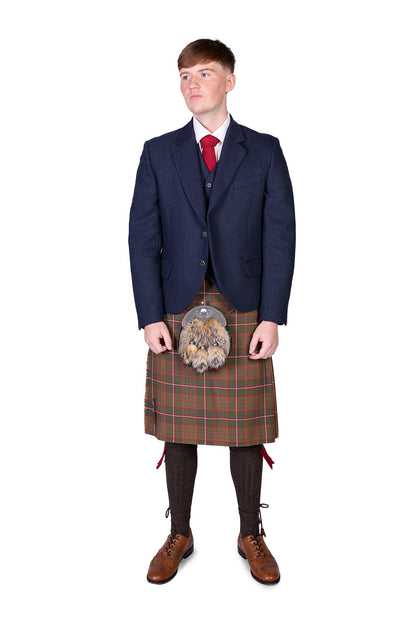 Flodden / Lovat Navy Tweed Kilt Hire Outfit