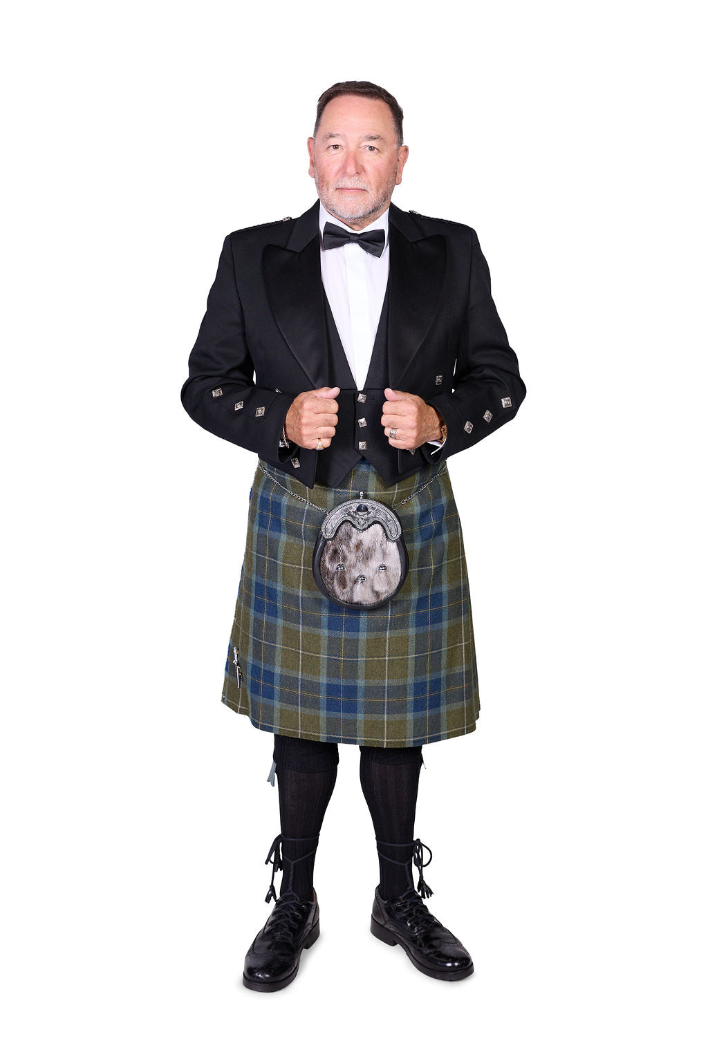 Scottish Borderland Weathered / Prince Charlie Kilt Hire Outfit