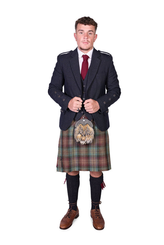Auld Scotland / Charcoal Holyrood Kilt Hire Outfit
