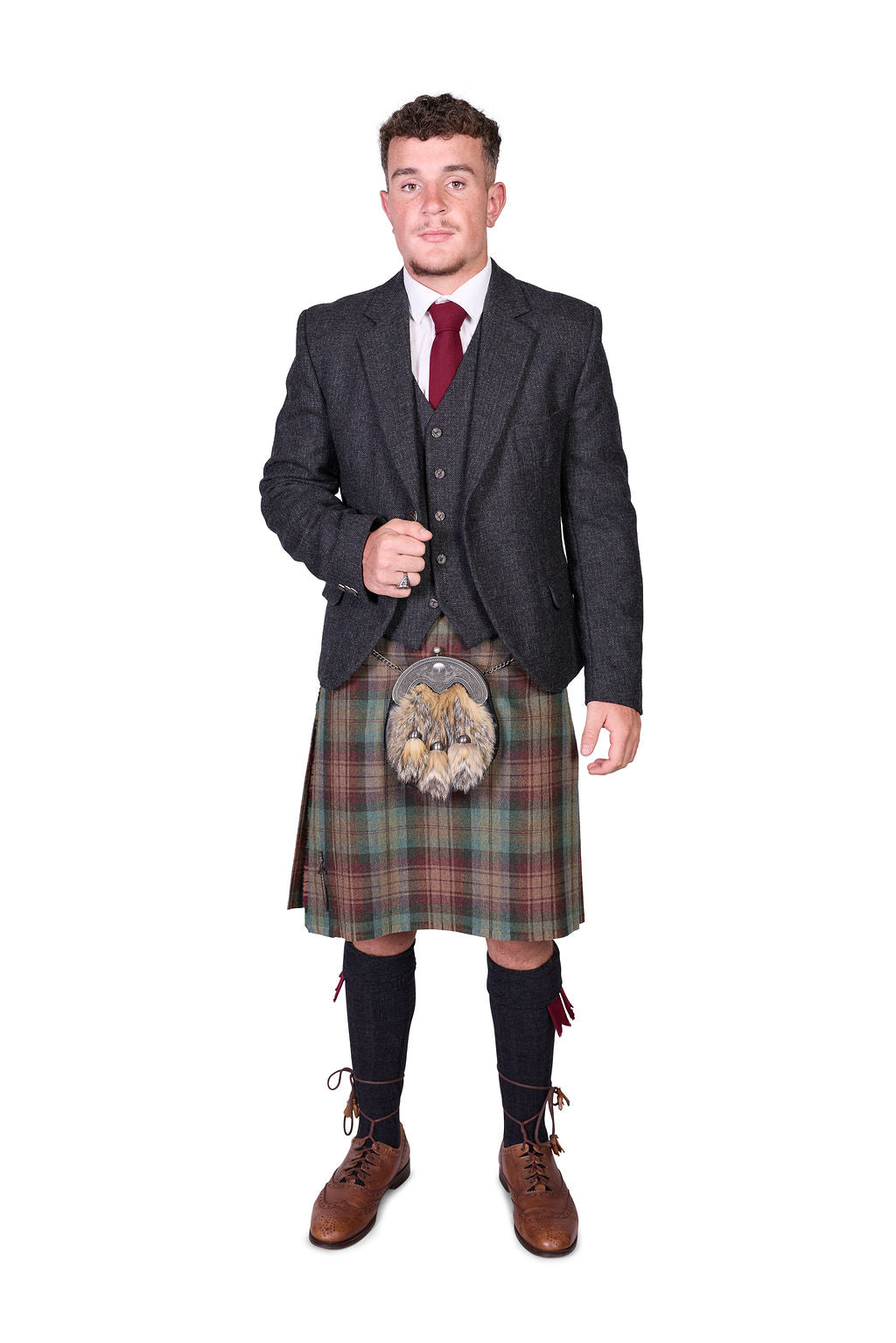 Auld Scotland / Lovat Charcoal Tweed Hire Outfit