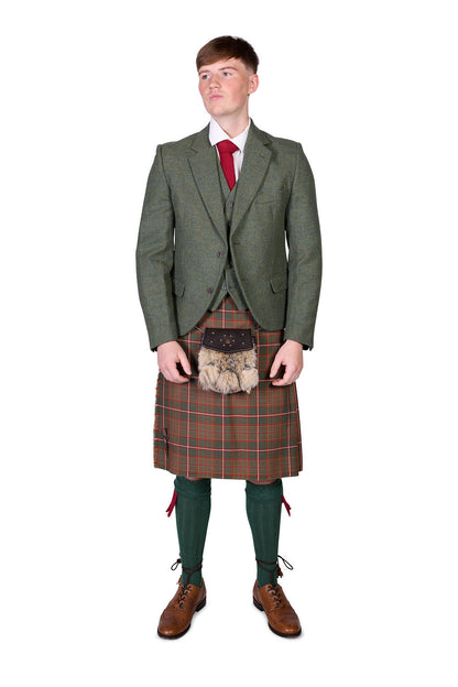 Flodden / Lovat Green Tweed Kilt Hire Outfit