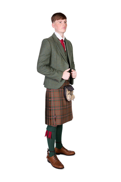 Flodden / Lovat Green Tweed Kilt Hire Outfit