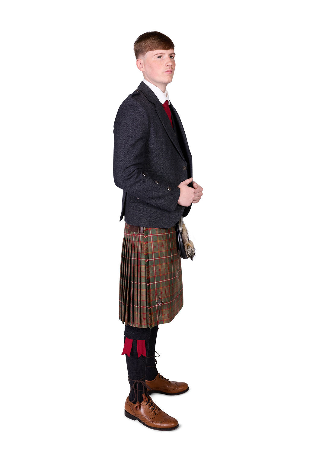 Flodden / Charcoal Holyrood Kilt Hire Outfit
