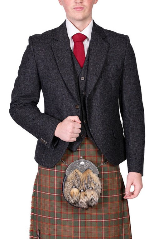 Lovat Charcoal Tweed Jacket & Waistcoat