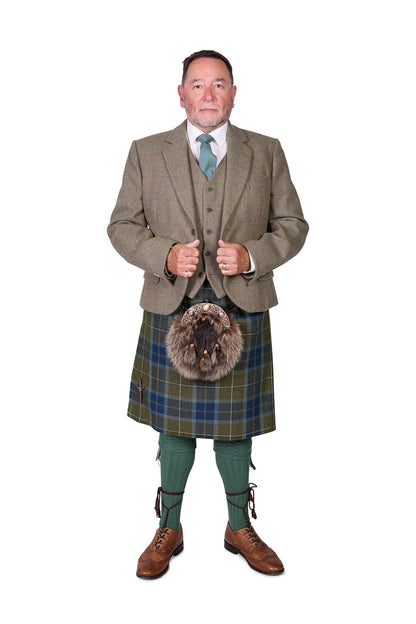 Scottish Borderland Weathered / Lovat Nicolson Tweed Kilt Hire Outfit