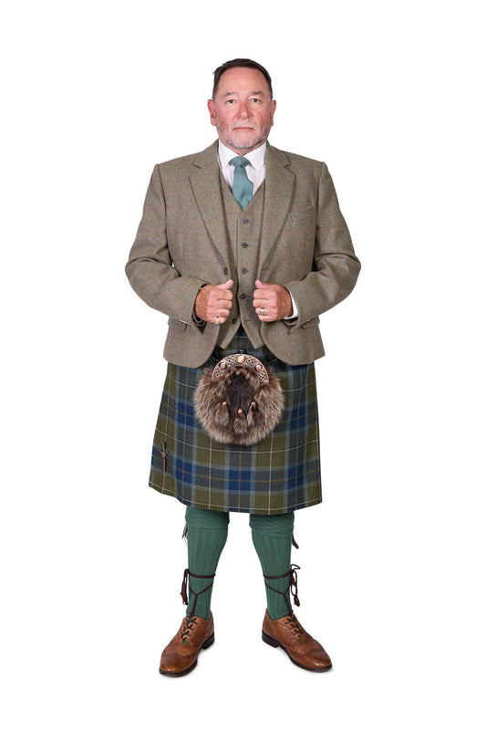 Scottish Borderland Weathered / Lovat Nicolson Tweed Kilt Hire Outfit