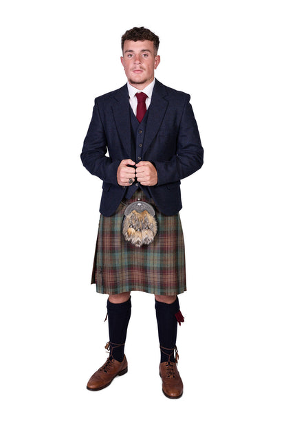 Auld Scotland / Lovat Navy Tweed Kilt Hire Outfit