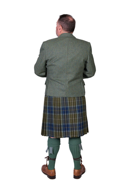 Scottish Borderland Weathered/ Lovat Green Tweed Kilt Hire Outfit