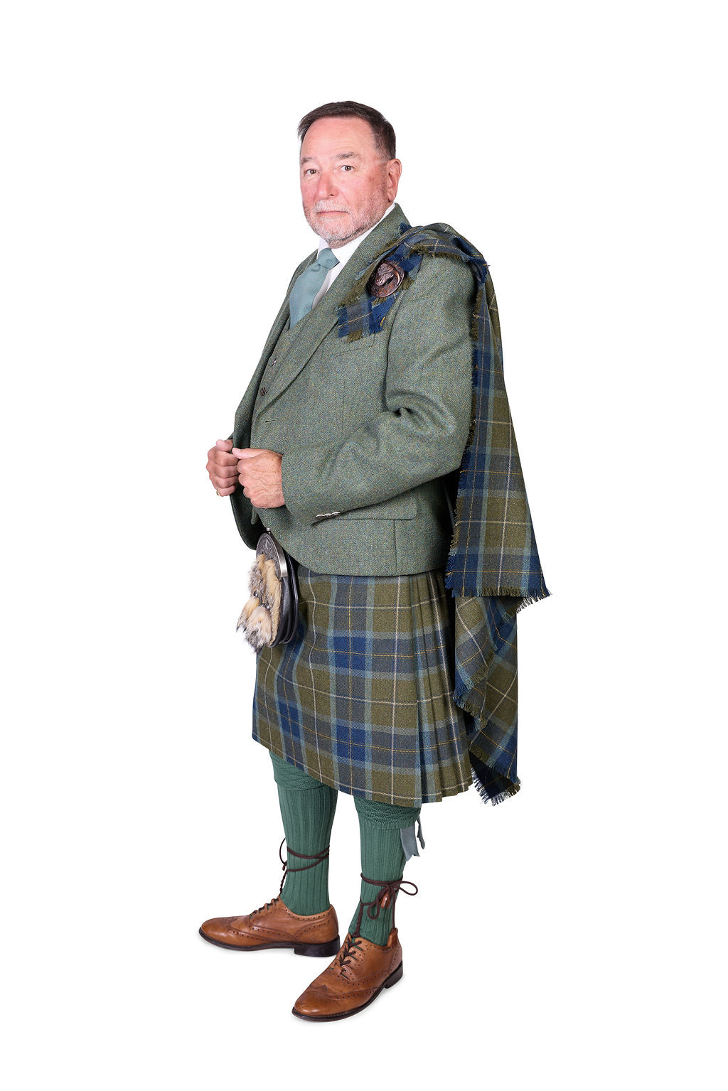Scottish Borderland Weathered Hire Plaid