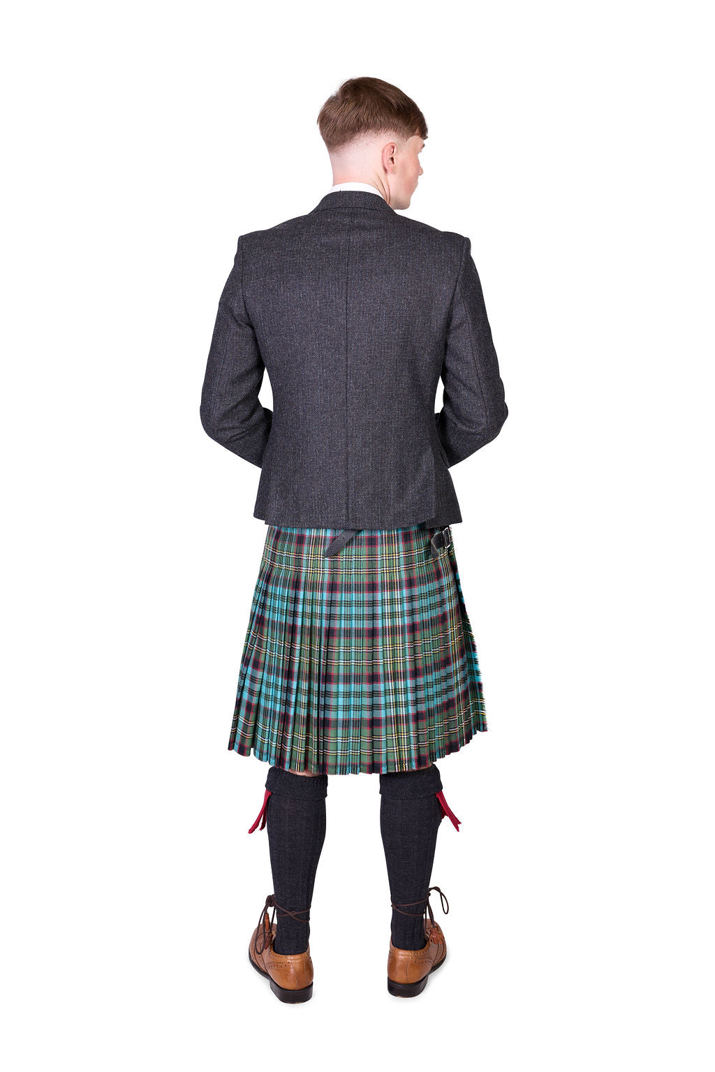 Hunting Nicolson Muted / Lovat Charcoal Tweed Kilt Hire Outfit