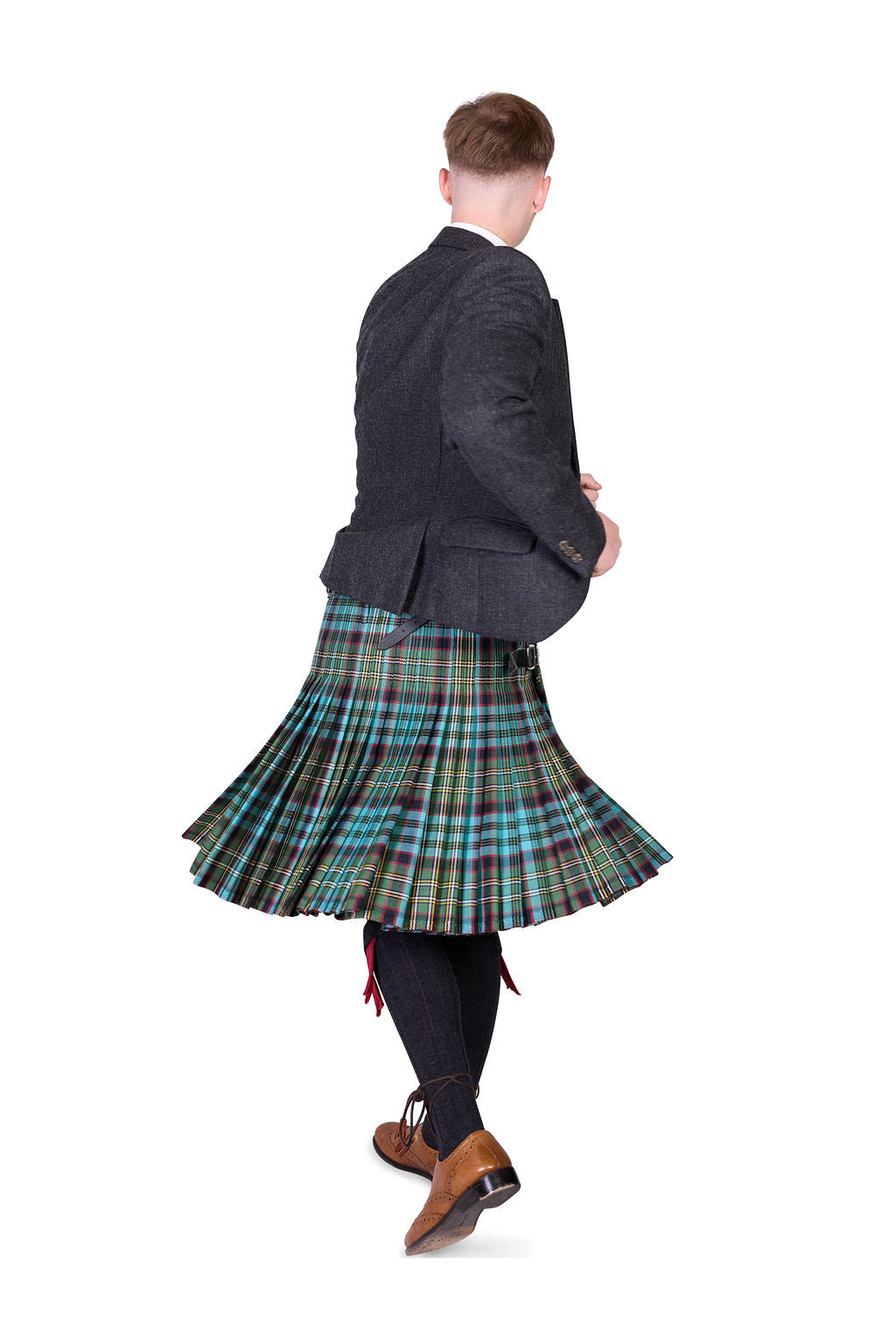 Hunting Nicolson Muted / Lovat Charcoal Tweed Kilt Hire Outfit