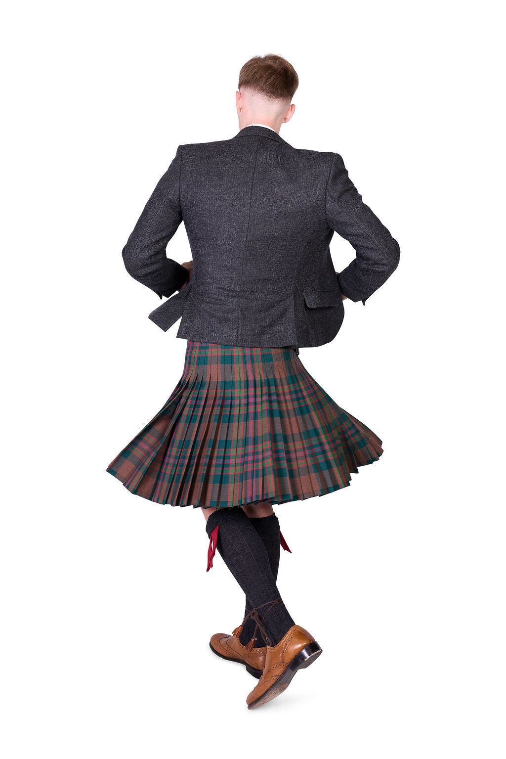 John Muir Way / Lovat Charcoal Tweed Kilt Hire Outfit