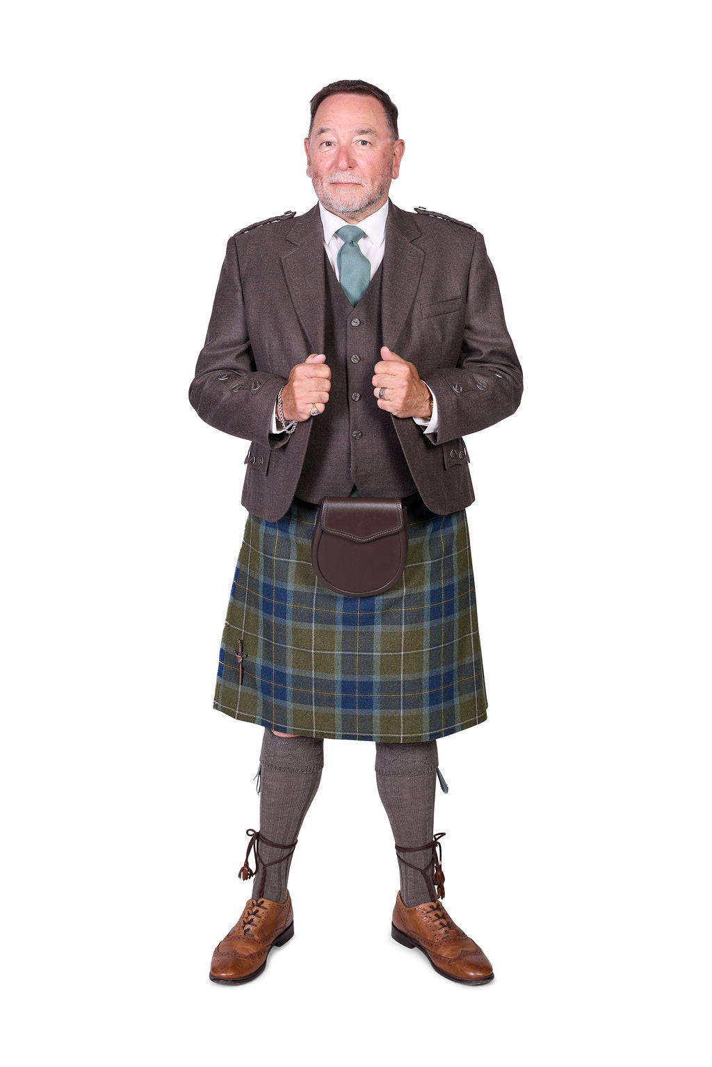 Scottish Borderland Weathered / Peat Holyrood Kilt Hire Outfit