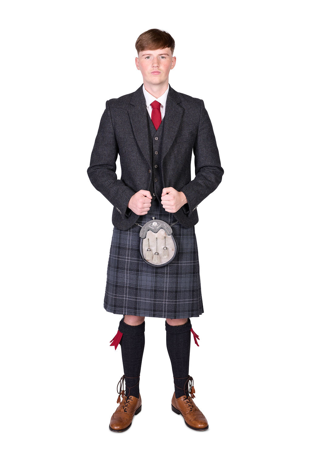 Highland Granite / Lovat Charcoal Tweed Kilt Hire Outfit