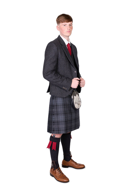 Highland Granite / Lovat Charcoal Tweed Kilt Hire Outfit