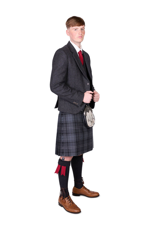 Highland Granite / Lovat Charcoal Tweed Kilt Hire Outfit