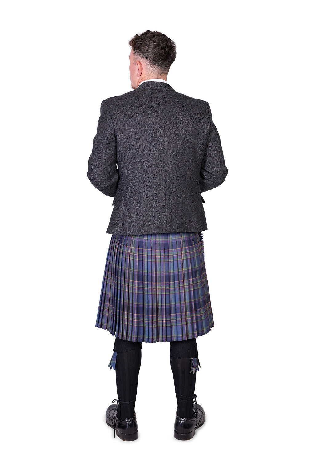Highland Mist / Lovat Charcoal Tweed Kilt Hire Outfit