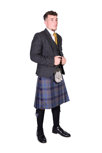 Highland Mist / Lovat Charcoal Tweed Kilt Hire Outfit
