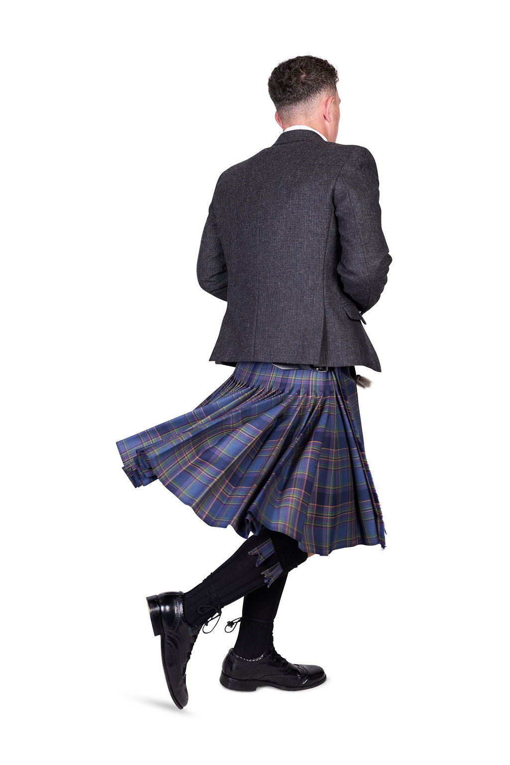 Highland Mist / Lovat Charcoal Tweed Kilt Hire Outfit