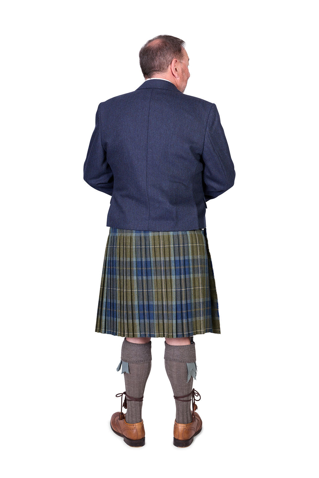 Scottish Borderland Weathered / Lovat Navy Tweed Kilt Hire Outfit
