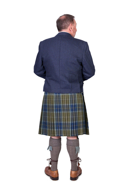 Scottish Borderland Weathered / Lovat Navy Tweed Kilt Hire Outfit