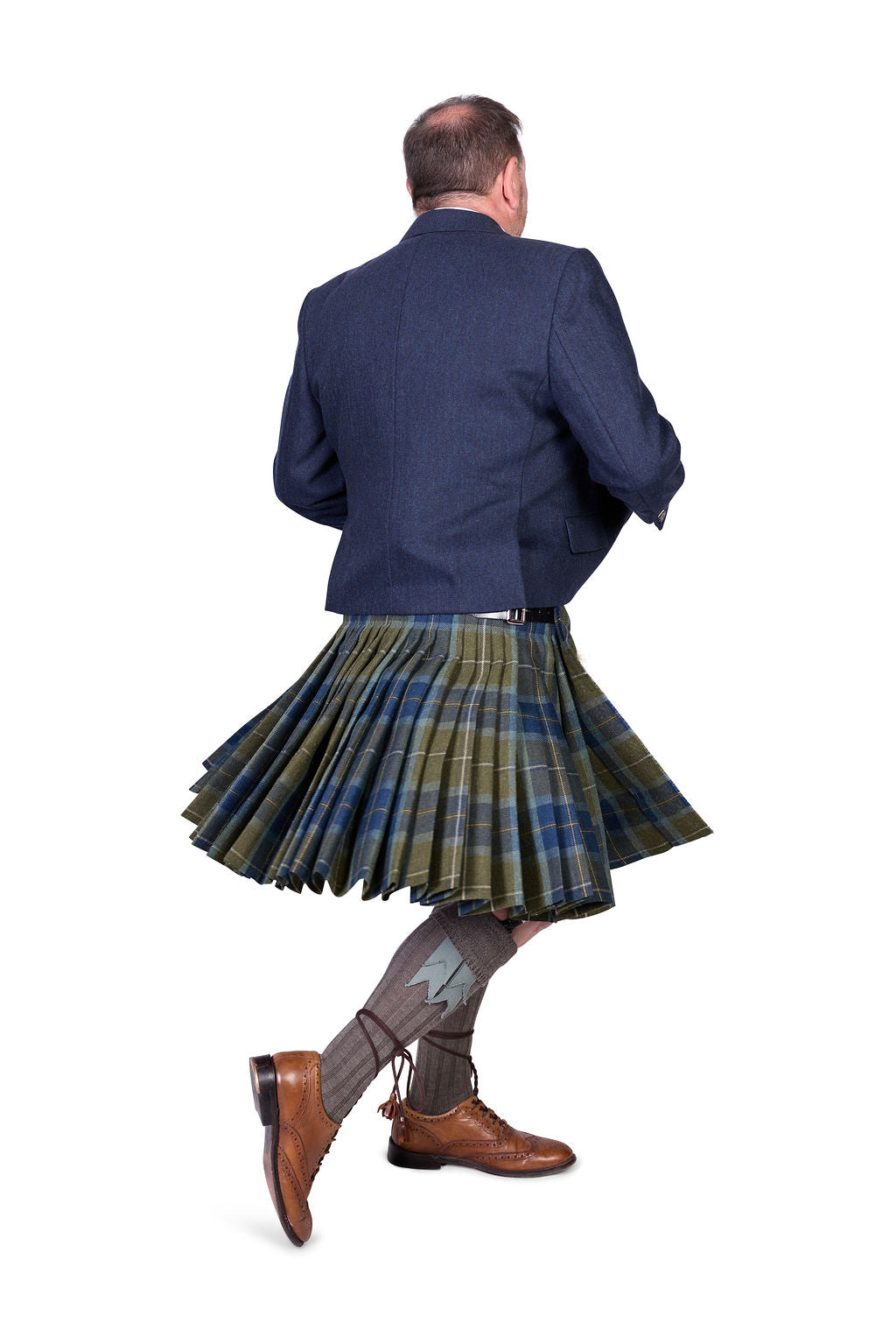 Scottish Borderland Weathered / Lovat Navy Tweed Kilt Hire Outfit