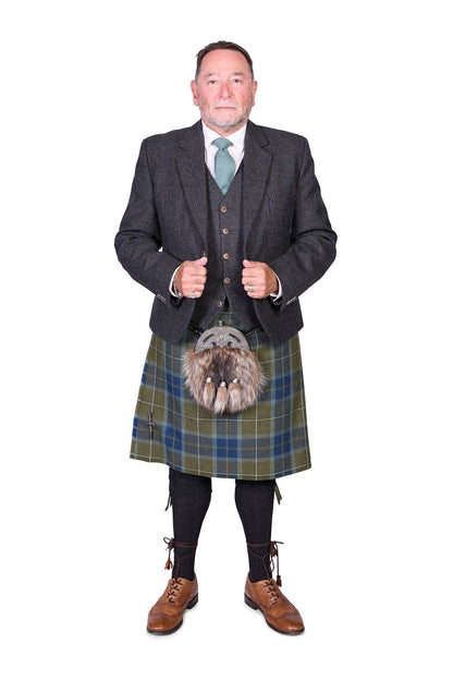 Scottish Borderland Weathered / Lovat Charcoal Tweed Hire Outfit
