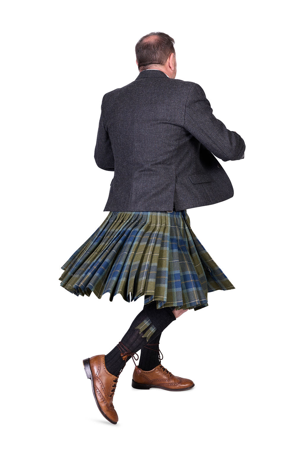 Scottish Borderland Weathered / Lovat Charcoal Tweed Hire Outfit