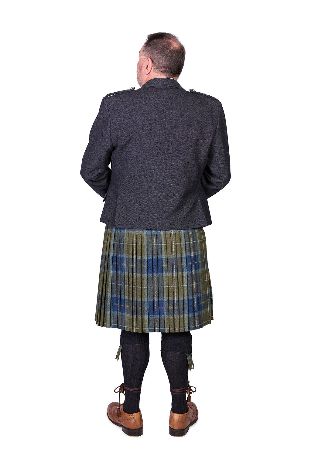 Scottish Borderland Weathered / Charcoal Holyrood Kilt Hire Outfit