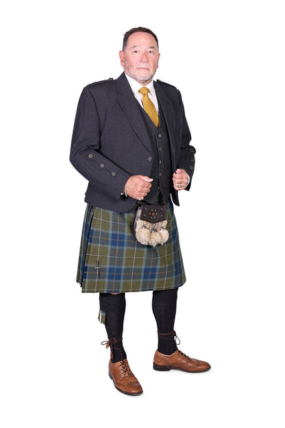 Scottish Borderland Weathered / Charcoal Holyrood Kilt Hire Outfit