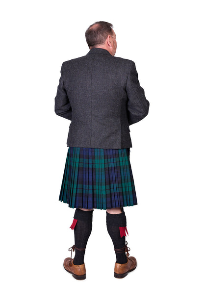 Black Watch / Lovat Charcoal Tweed Kilt Hire Outfit