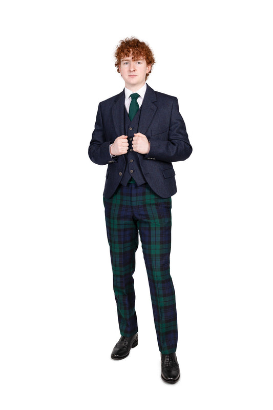 Black Watch Trews / Lovat Navy Tweed Hire Outfit
