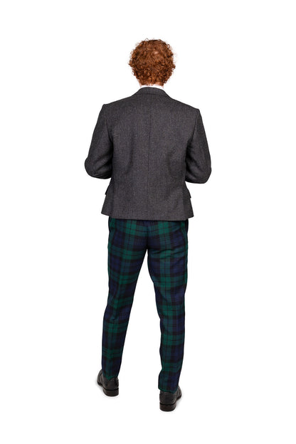 Black Watch Trews / Lovat Charcoal Tweed Hire Outfit