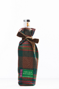 John Muir Way Tartan Luxury Scottish Bottle Bag Made With Liberty Fabric Lining by LoullyMakes
