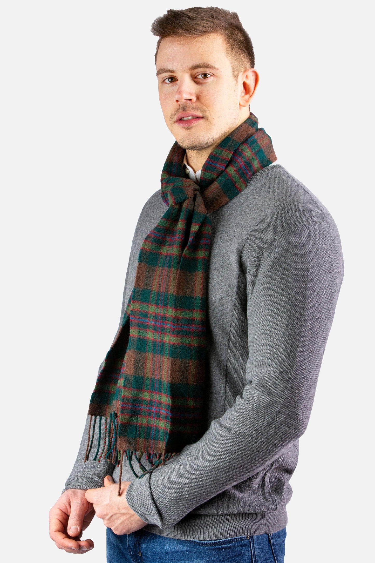 John Muir Way Tartan Lambswool Scarf