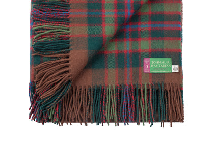 John Muir Way Tartan Lambswool Blanket