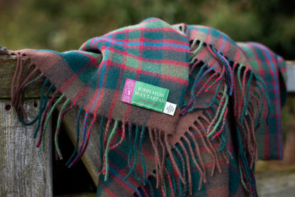 John Muir Way Tartan Lambswool Blanket