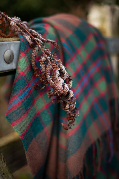 John Muir Way Tartan Lambswool Blanket