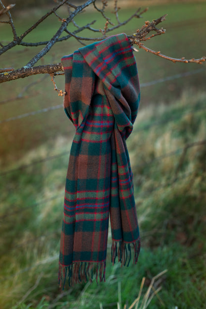 John Muir Way Tartan Lambswool Scarf