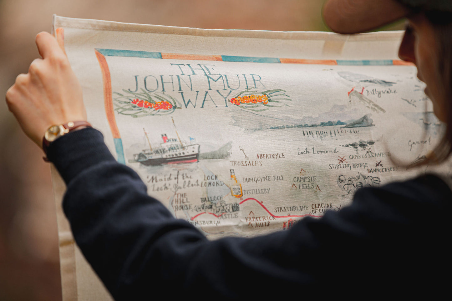 John Muir Way Tea Towel