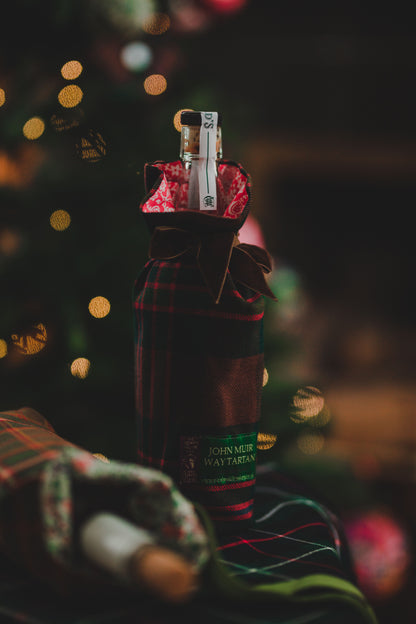 John Muir Way Tartan Luxury Scottish Bottle Bag With Liberty Fabric by LoullyMakes