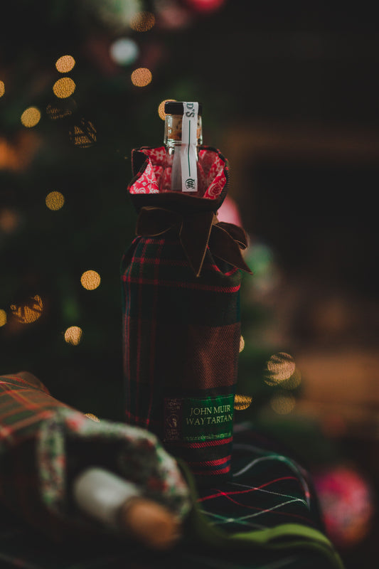 John Muir Way Tartan Luxury Scottish Bottle Bag With Liberty Fabric by LoullyMakes