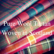 Load image into Gallery viewer, Pure Wool Scarf - YOUR OWN TARTAN - Scottish Tartan Lined with Liberty Fabrics