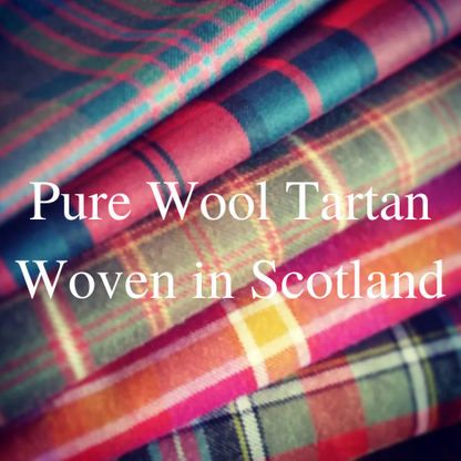 Pure Wool Cape - Choose Your Tartan -  Collarless Tartan Circle Cape with Liberty Fabric Lining