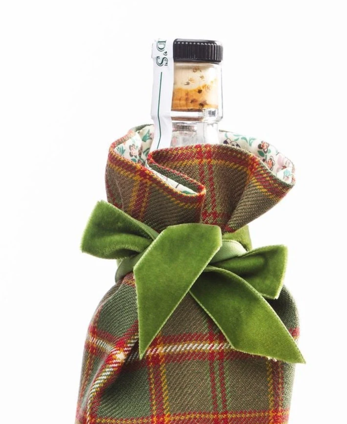 Tartan Bottle Gift Bag