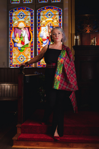 Pure Wool Cape - YOUR OWN TARTAN-  Stand Collar Cape made in Scottish Tartan with Liberty Fabric Lining
