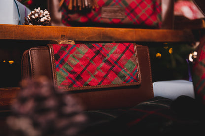 Tartan & Leather Organiser Purse