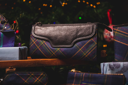 Tartan & Leather Organiser Purse