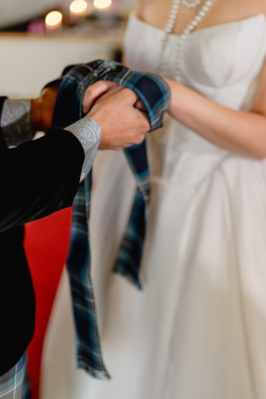 Handmade Tartan Handfasting Ribbon